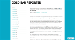 Desktop Screenshot of goldbarreporter.org